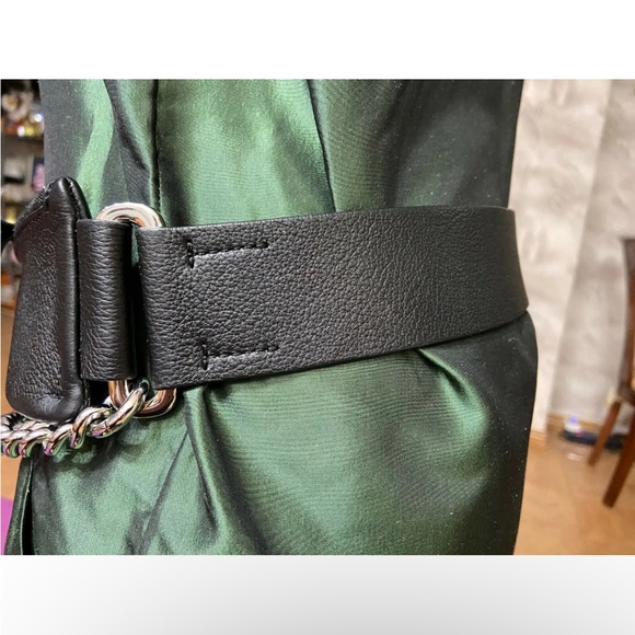 NEW L RALPH LAUREN Collection Black Calf Leather Belt Pouch purse Nickle… - Picture 3 of 6